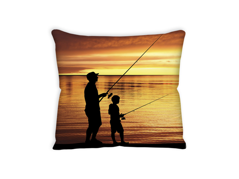 Подушка антистресс "Отец и сын на рыбалке"
